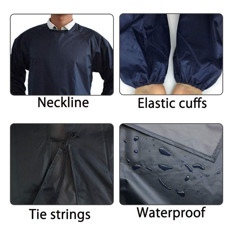 Jaspfct Waterproof Apron Long Sleeves,Waterproof Smock for Cleaning works,Butcher M08DB - Image 3